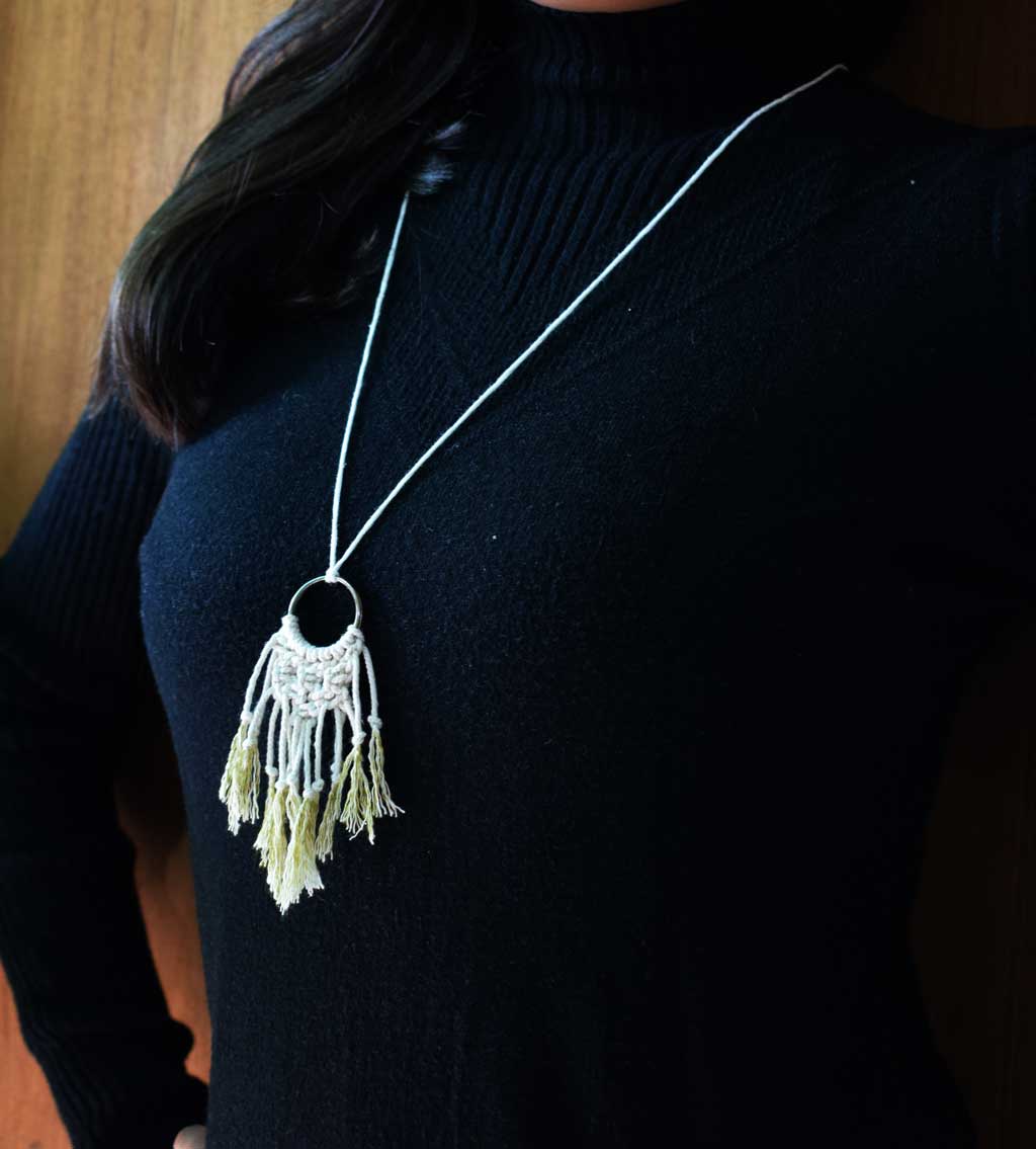 Macrame sale necklace diy