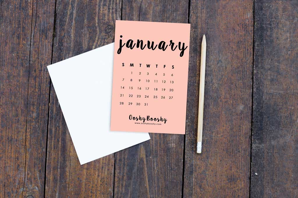 2018 Printable Calendar
