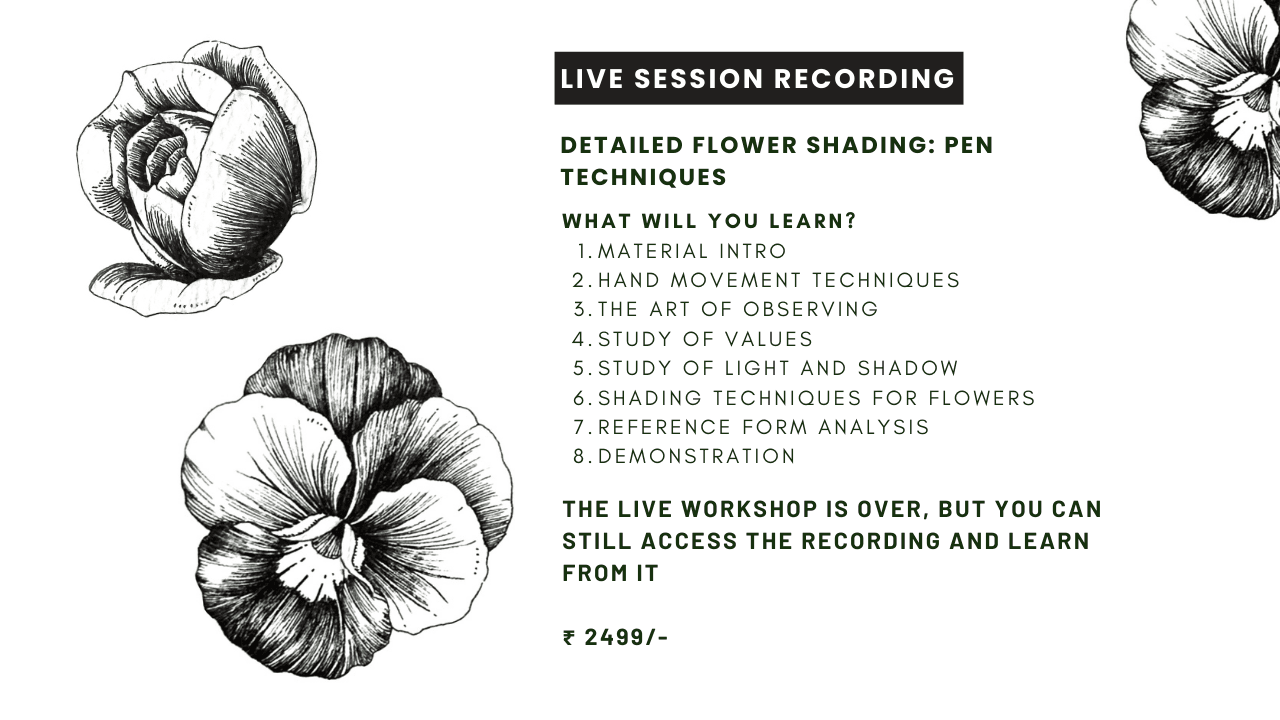 Detailed Flower Shading: Pen Techniques