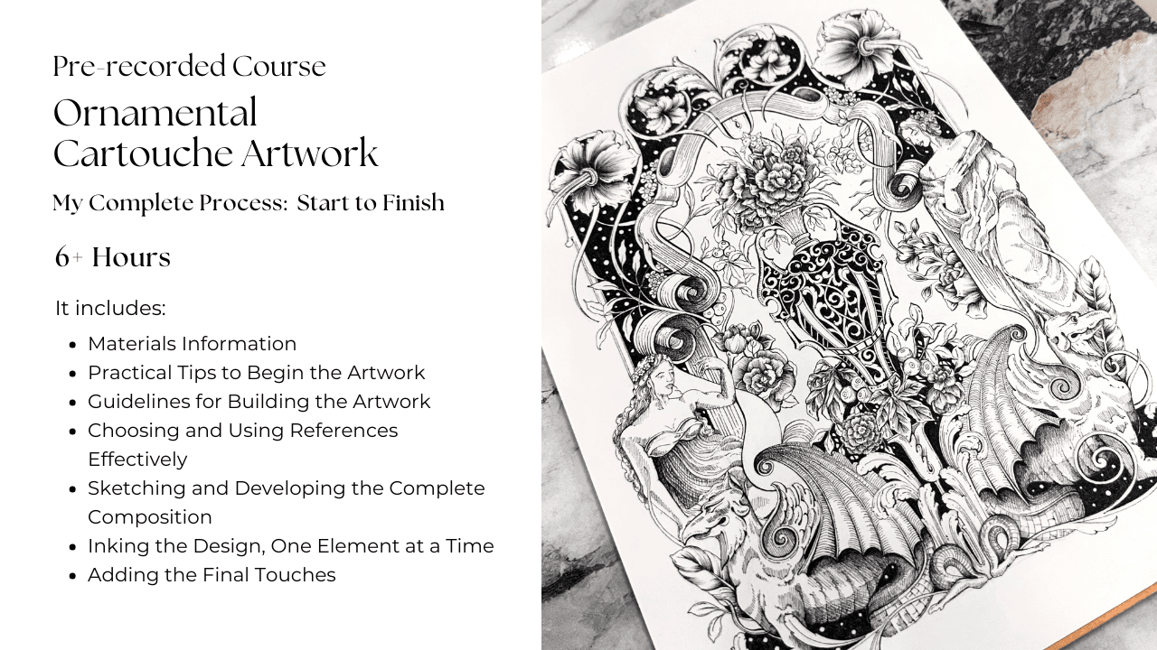Cartouche Design Course: Draw an Ornamental Frame