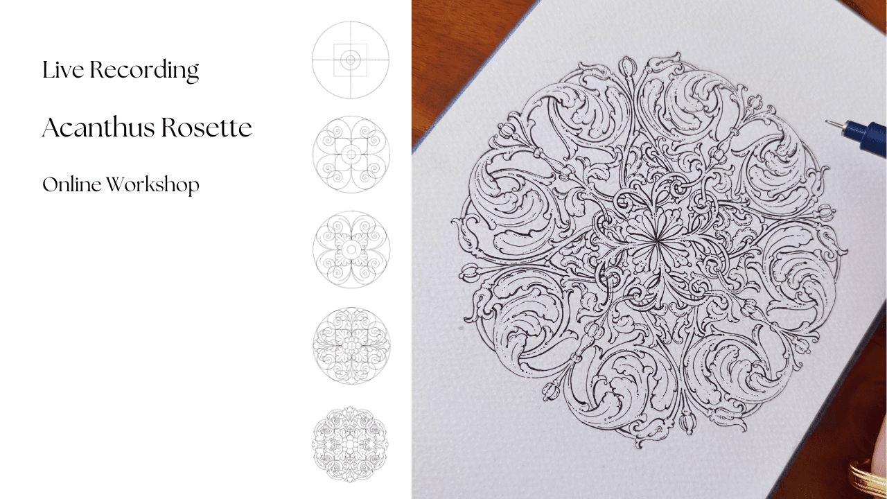 Acanthus Rosette in Ornamental Art
