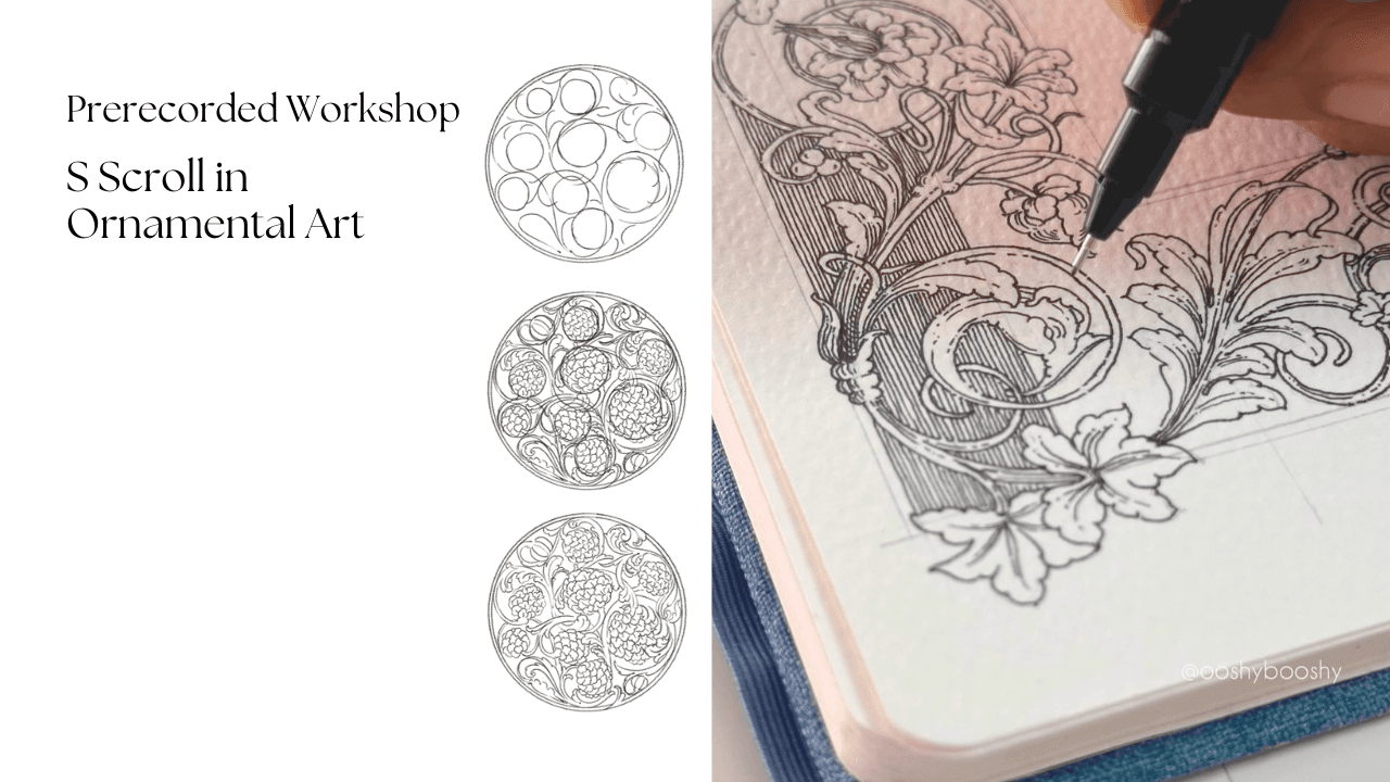 How to Draw an S Scroll: Scrollwork Course